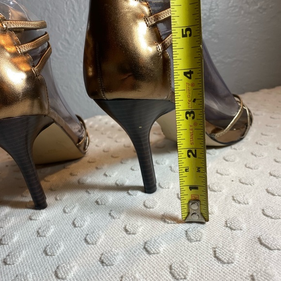 NEW YORK TRANSIT Copper Open Toe Strappy Heel - Picture 7 of 16